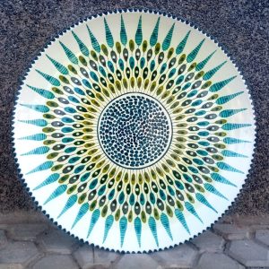 Plato de 36 azul
